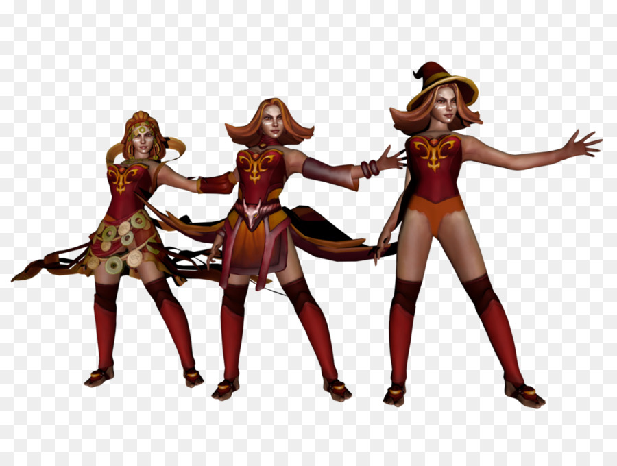 Personajes Femeninos，Rojo PNG