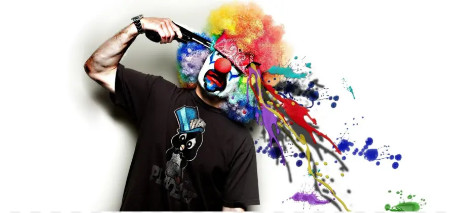 Payaso Con Explosión De Pintura，Payaso PNG