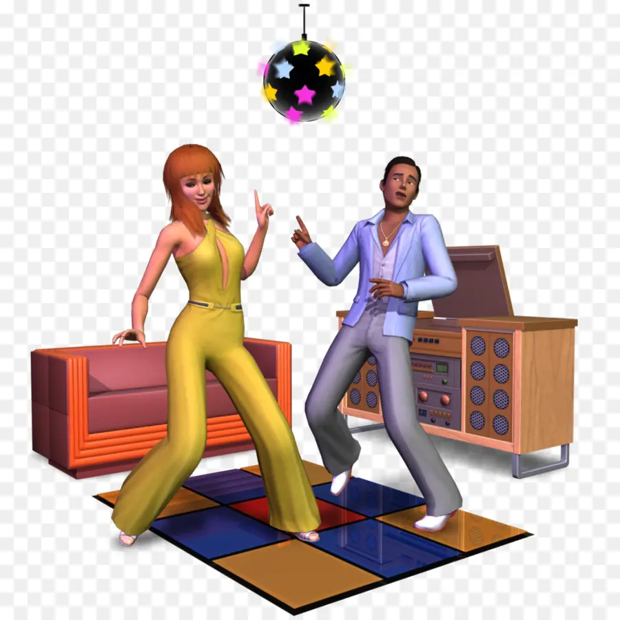 Personajes Bailando，Sims PNG