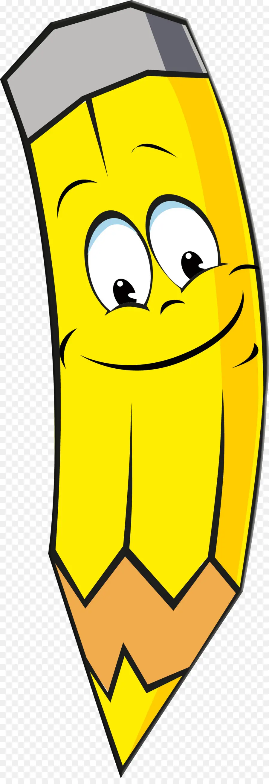 Lápiz Amarillo，Sonriente PNG