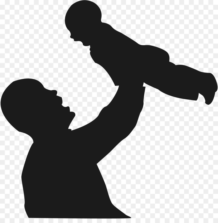 Padre Y Bebe，Silueta PNG