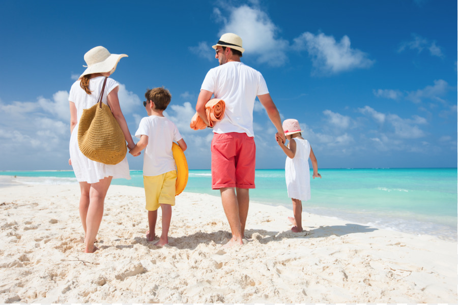 Familia En La Playa，Vacaciones PNG