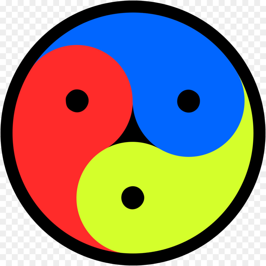 Símbolo Yin Yang，Vistoso PNG