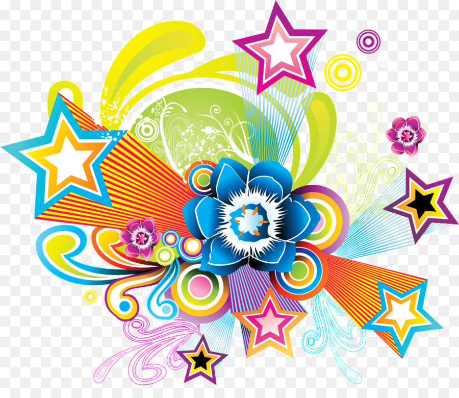 Diseño Colorido，Estrellas PNG