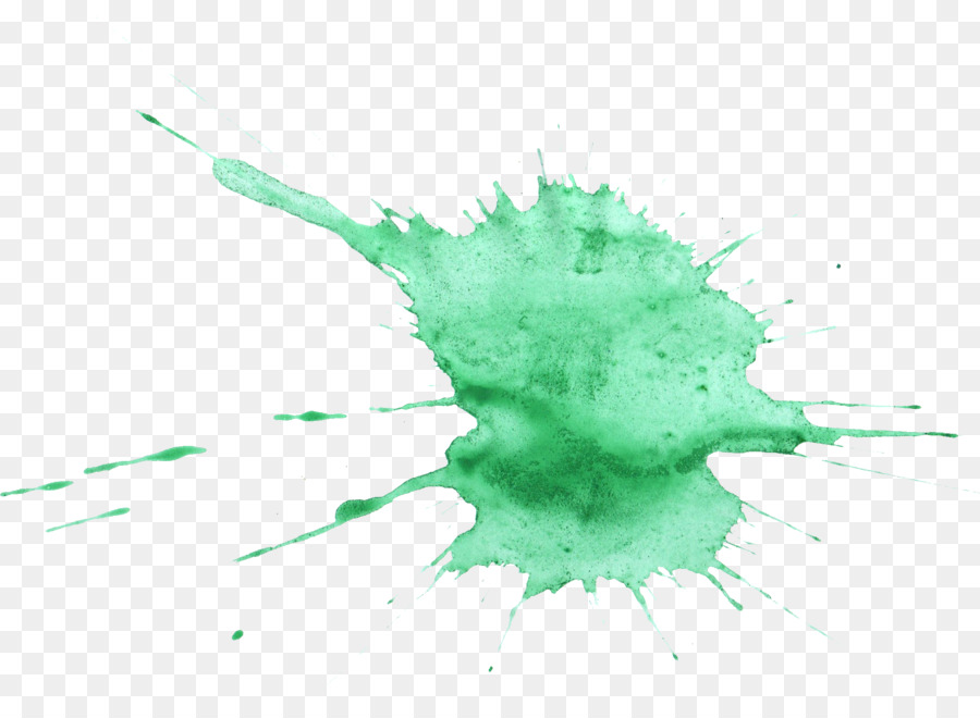 Salpicaduras De Pintura Verde，Color PNG