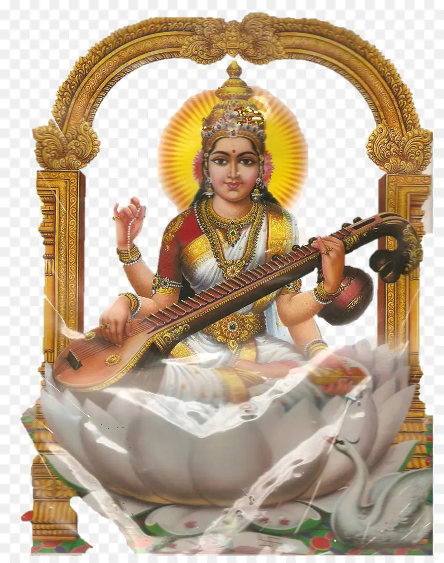 Brahma，Saraswati PNG