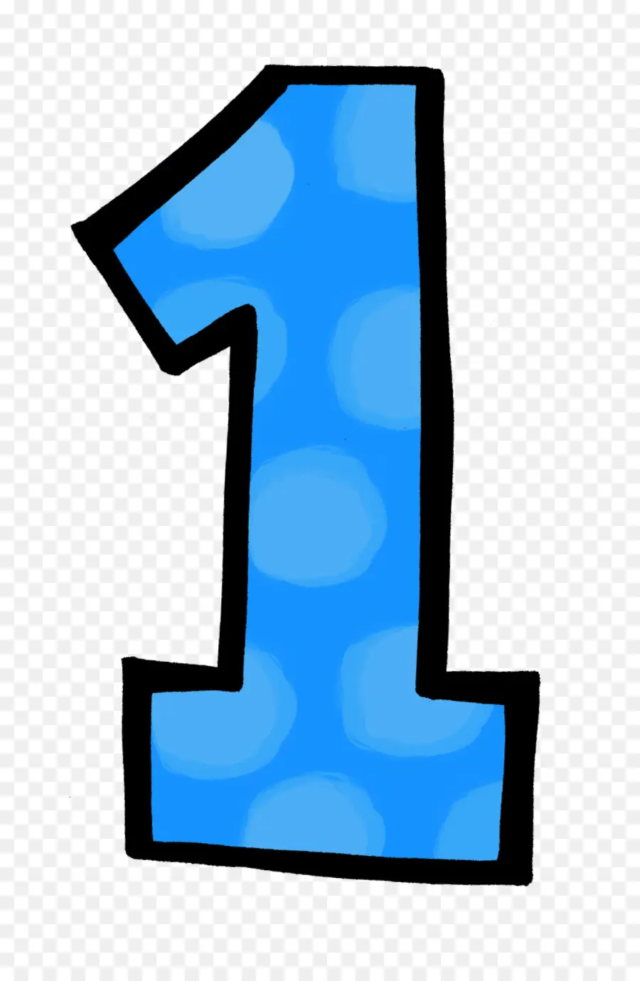 Numero Uno，Azul PNG