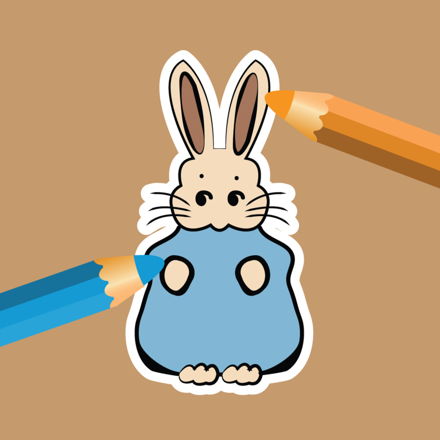 Conejo De Pascua，Dibujos Animados PNG