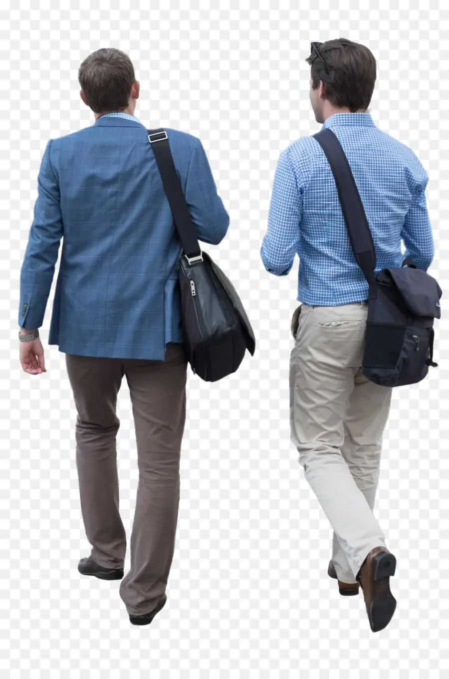 Dos Hombres Caminando，Traje De Negocios PNG