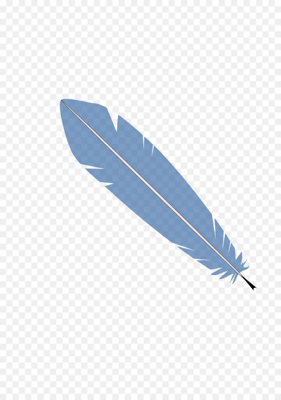 Pluma Azul，Pluma PNG