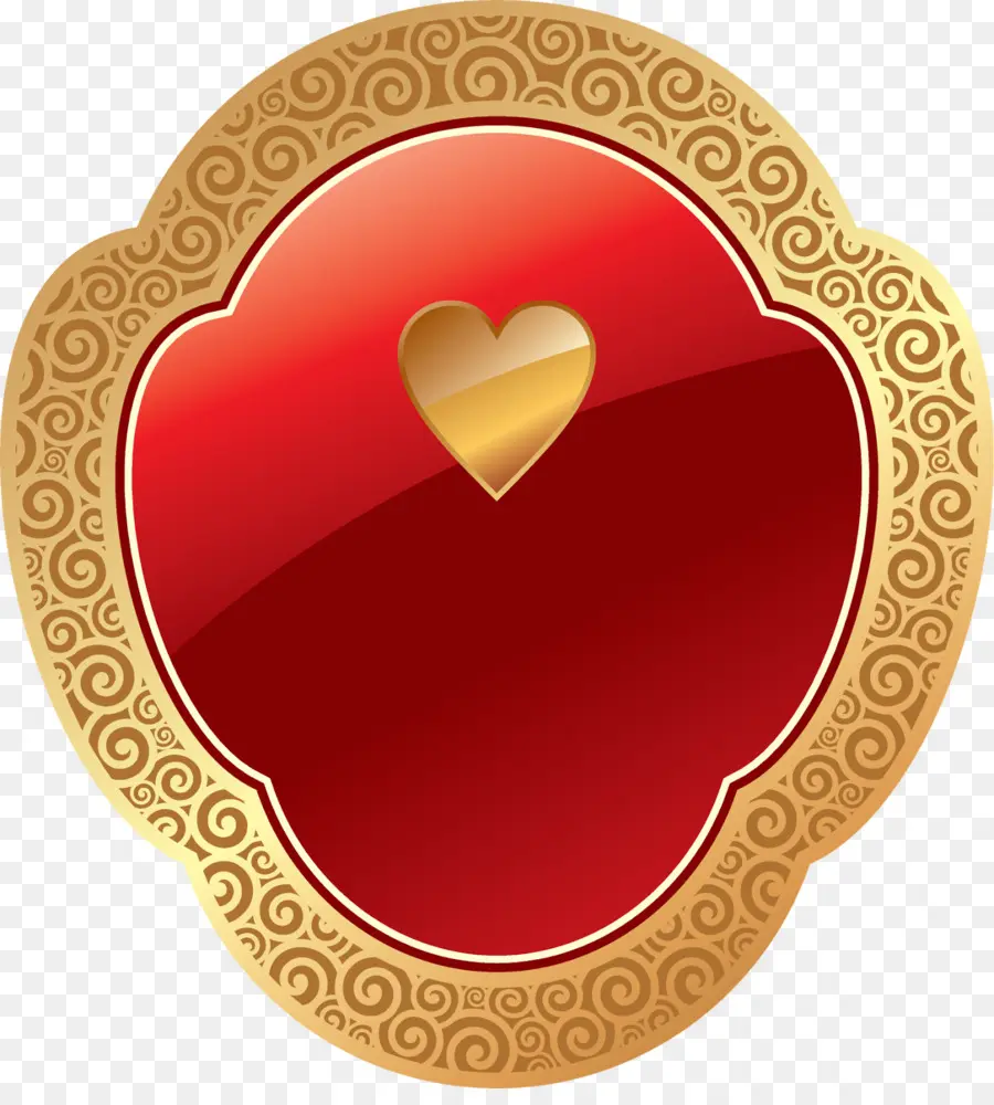 Insignia Del Corazón，Oro PNG