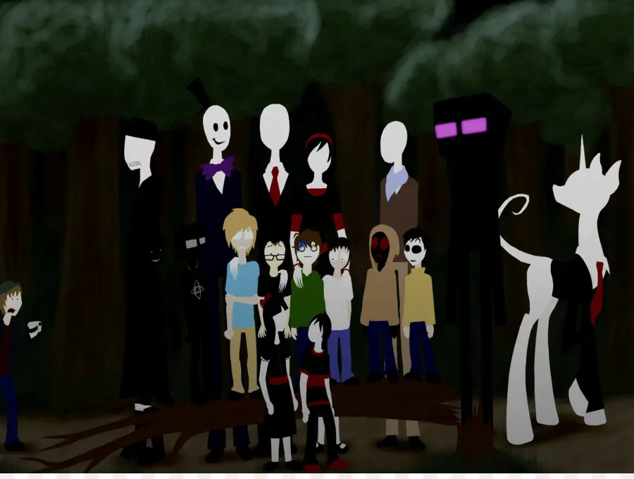 Esbelta Los Ocho Páginas，Slenderman PNG