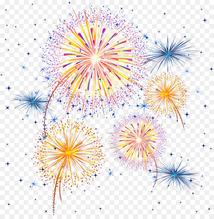 Fuegos Artificiales，Adobe Fireworks PNG