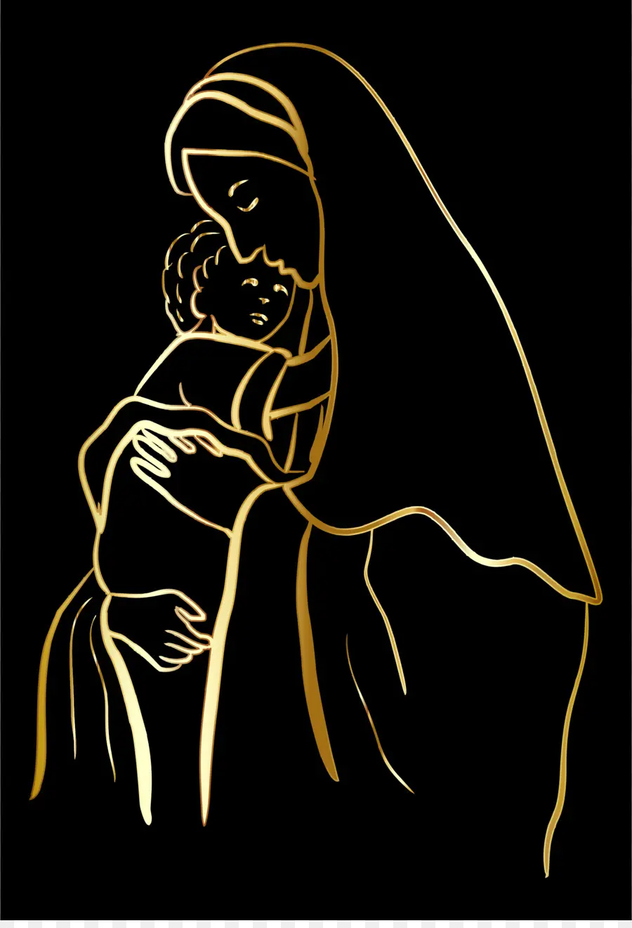 Niño Jesus，Virgen PNG