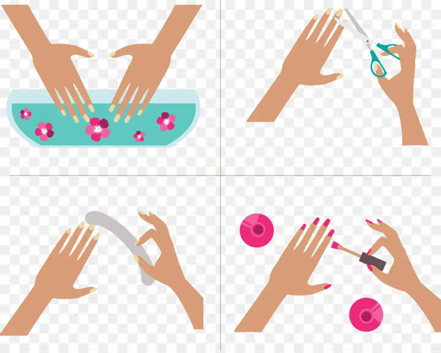 Proceso De Manicura，Clavos PNG