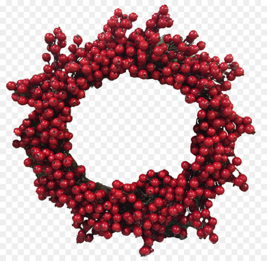 Corona De Frutos Rojos，Decoración PNG