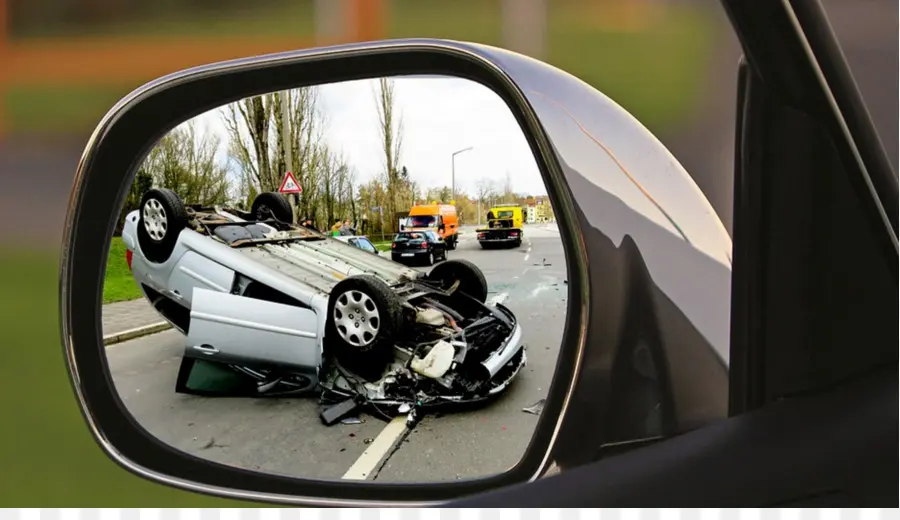 Accidente Automovilístico，Espejo Retrovisor PNG