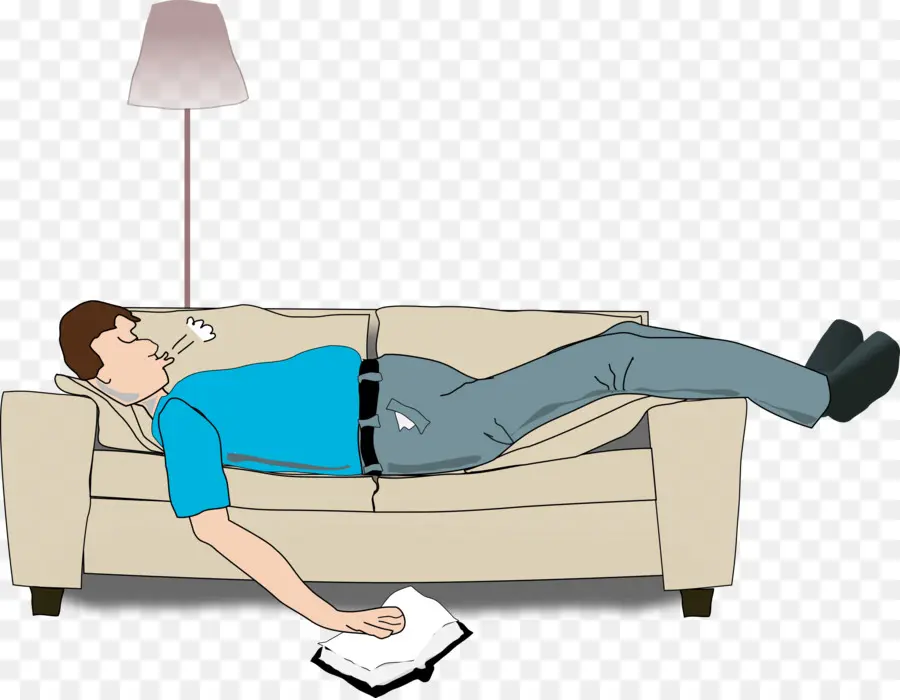 Hombre Dormido，Sofá PNG