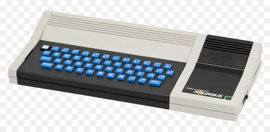 Teclado Retro，Llaves Azules PNG