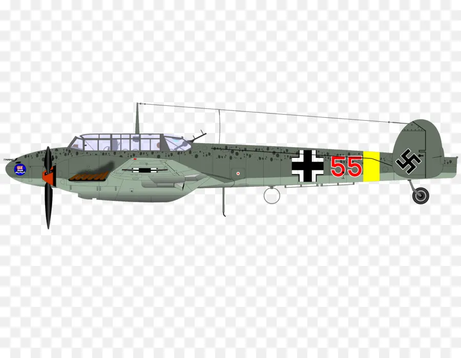 Aviones，Messerschmitt Bf 110 PNG