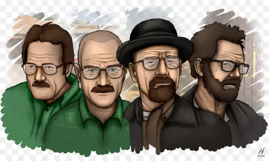 Aaron Paul，Bryan Cranston PNG