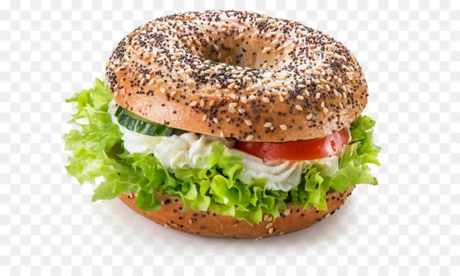 Sándwich De Bagel De Verduras，Rosquilla PNG