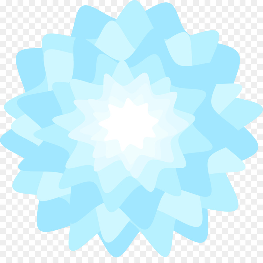 Flor，Azul PNG