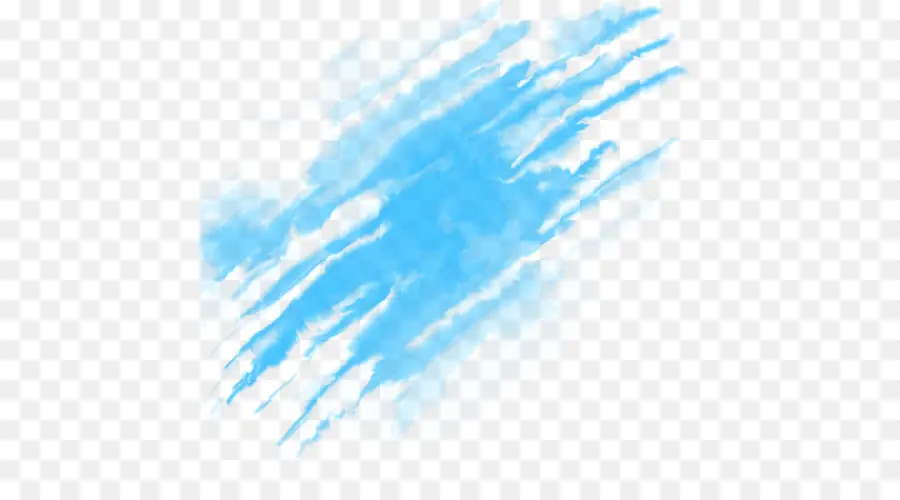 Trazo De Pincel Azul，Pintar PNG