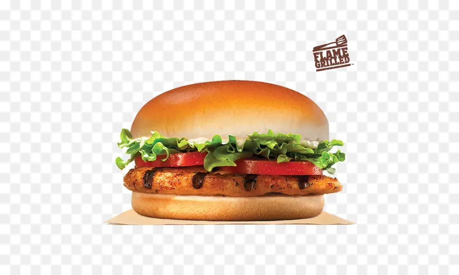 Mentira，Burger King Grilled Chicken Sándwiches PNG