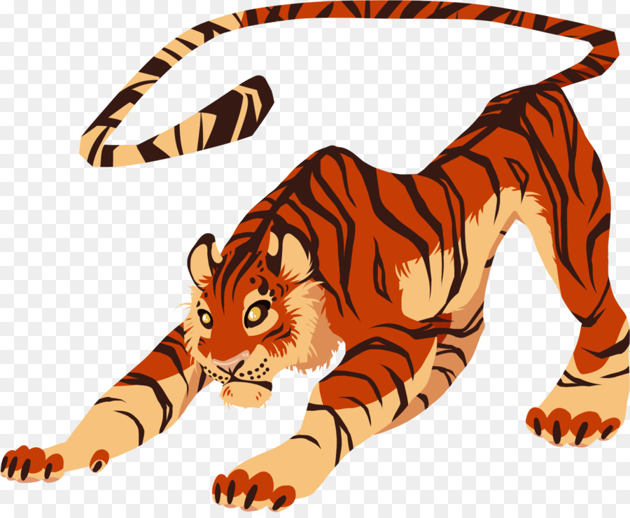 Tigre，Felino De Gran Tamaño PNG