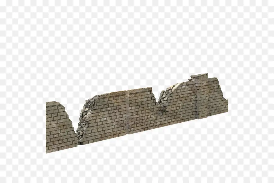 Pared De Ladrillos Rotos，Viejo PNG