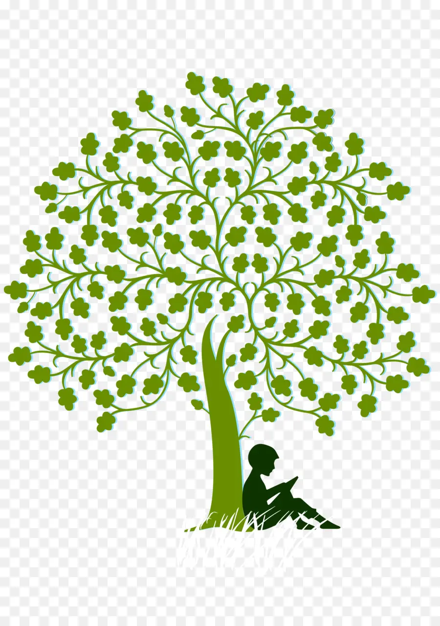 Árbol Con Lector，Naturaleza PNG