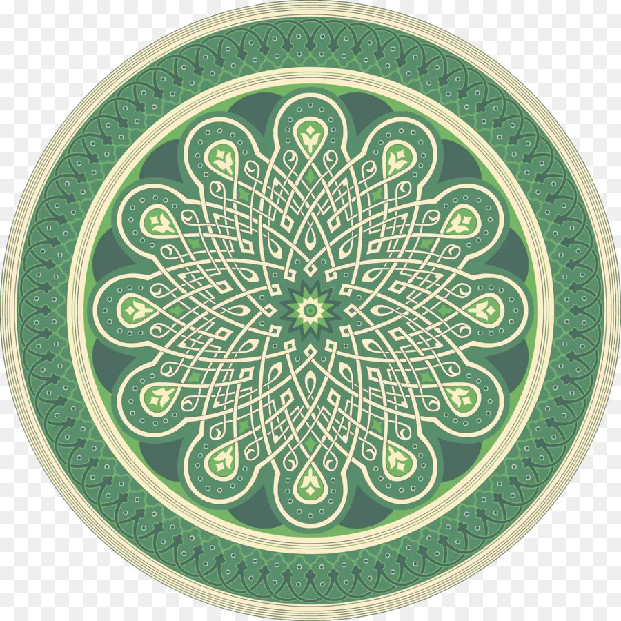 Mandala，Verde PNG