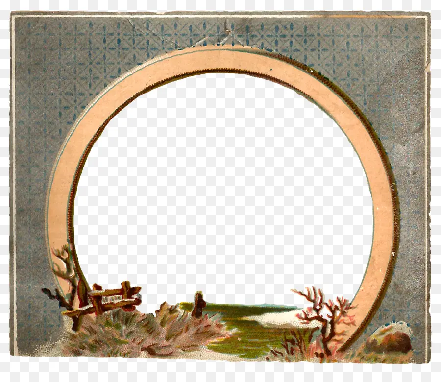 Marco Circular Vintage，Antiguo PNG