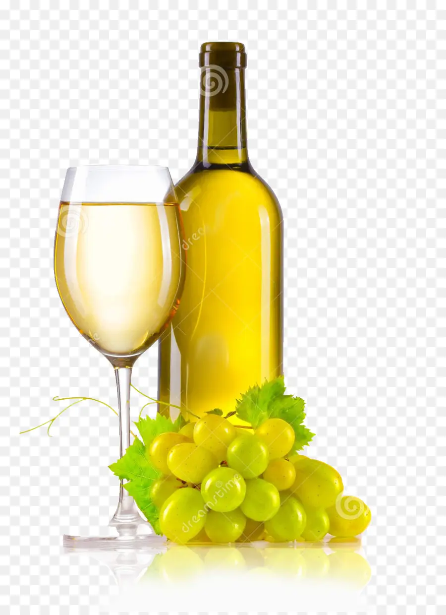 Botella De Vino Y Copa，Vino Blanco PNG