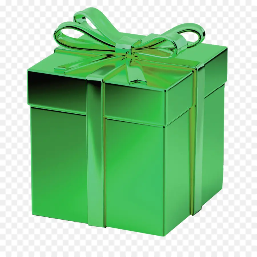 Caja De Regalo Verde，Presente PNG