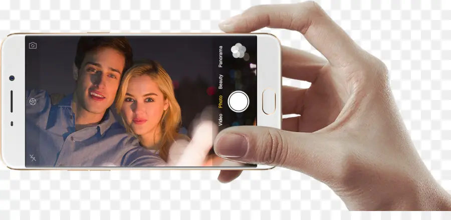 Pareja Tomando Selfie，Teléfono PNG