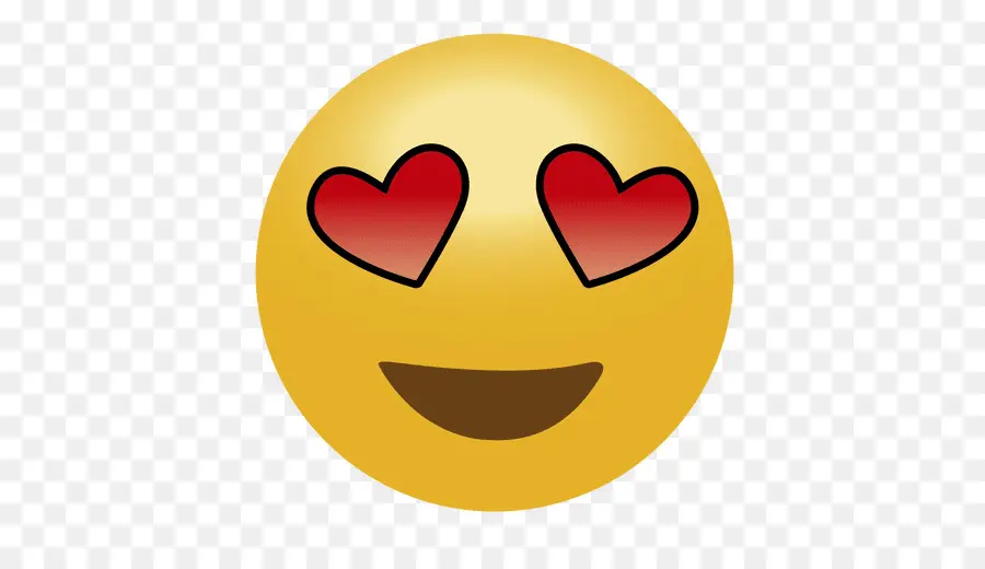 Emoji De Ojos De Corazón，Amar PNG