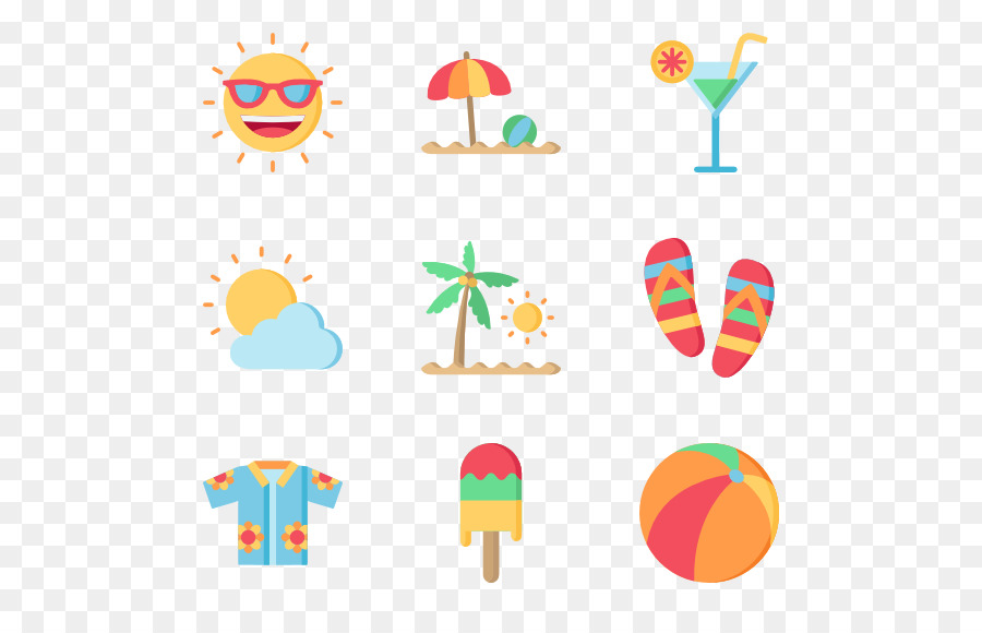 Iconos De Verano，Playa PNG