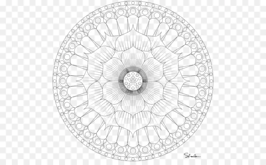 Mandala，Libro De Colorear PNG