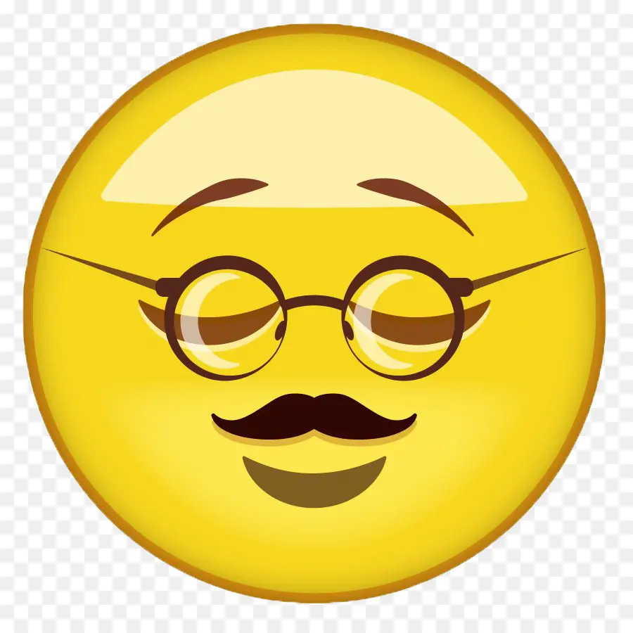 Emoji Con Gafas Y Bigote，Emojis PNG