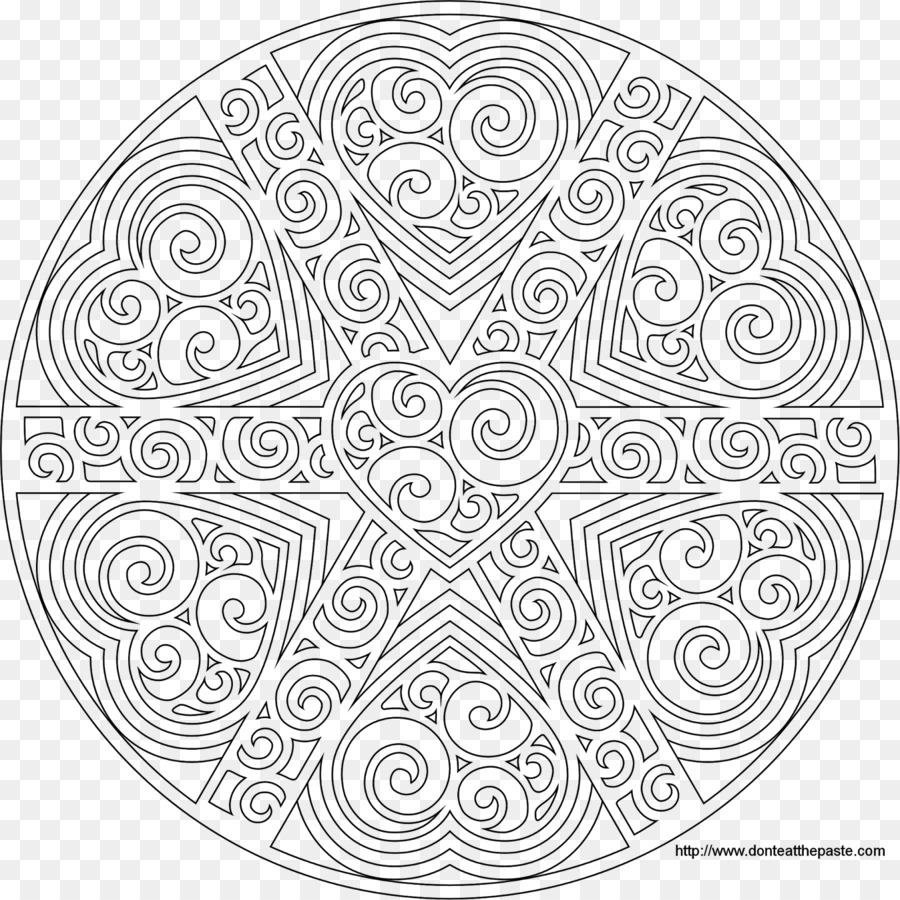 Mandala，Libro De Colorear PNG