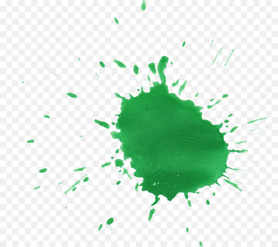 Salpicaduras De Pintura，Verde PNG