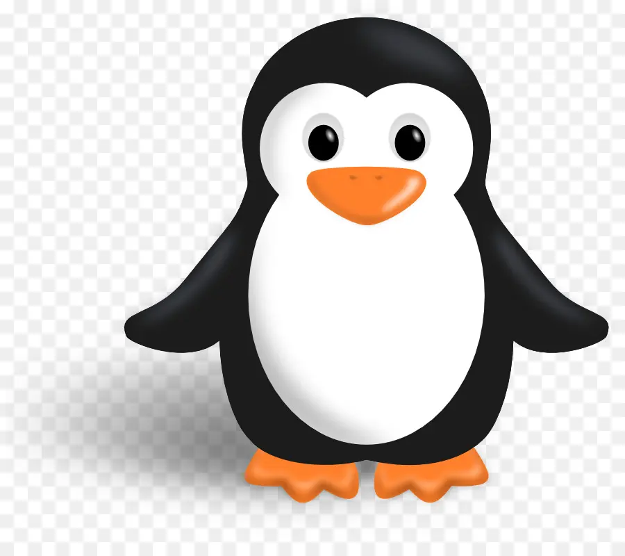 Pingüino，En Blanco Y Negro PNG