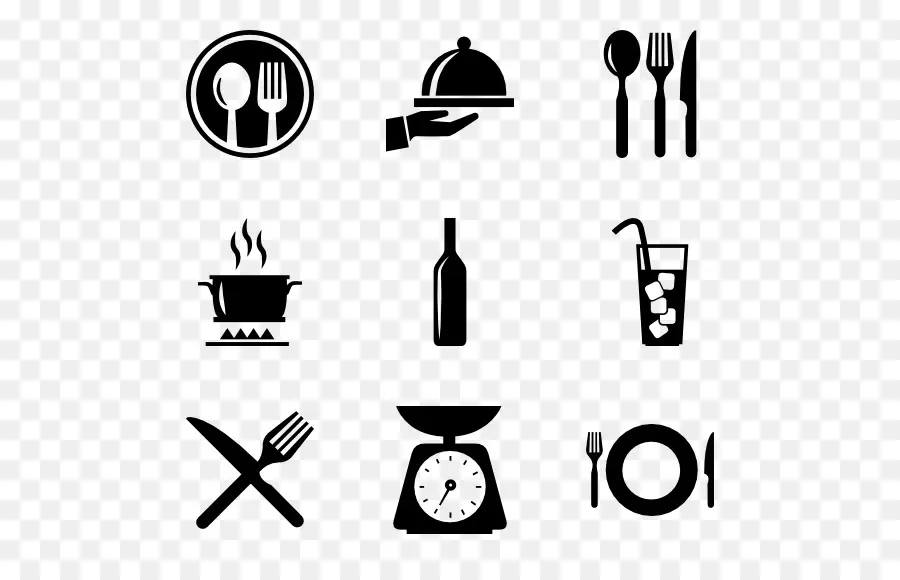 Iconos De Comedor，Cuchillería PNG