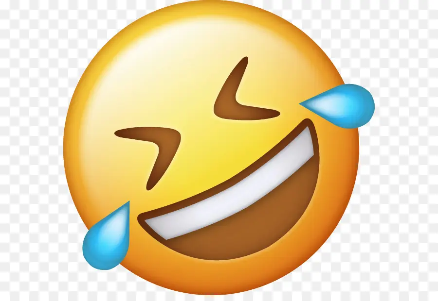 Emoji，Cara Con Lágrimas De Alegría Emoji PNG