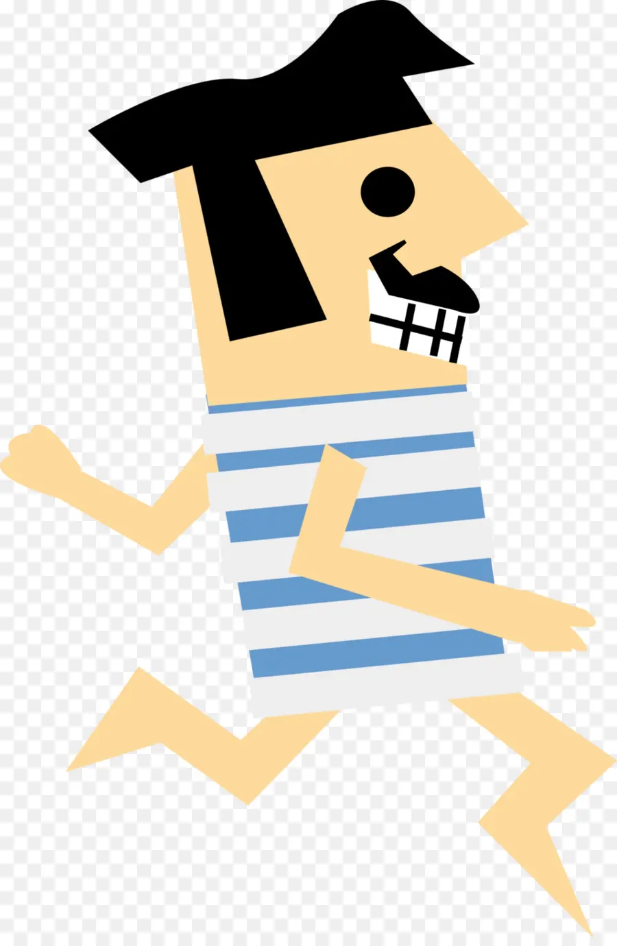 Hombre Corriendo De Dibujos Animados，Correr PNG