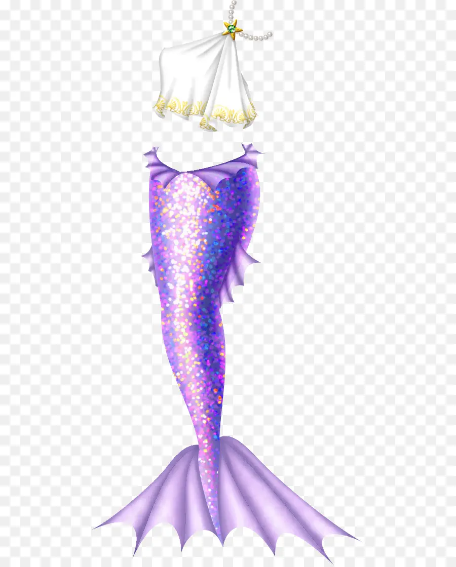 Cola De Sirena，Púrpura PNG