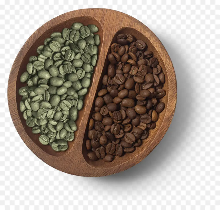 Granos De Café Verdes Y Marrones，Beber PNG