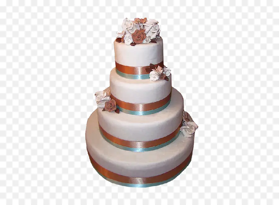 Pastel Blanco Y Marrón，Boda PNG